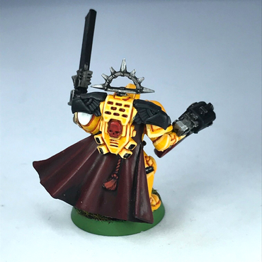 Metal Classic Imperial Fist Captain Space Marines - Painted Warhammer 40K X2946