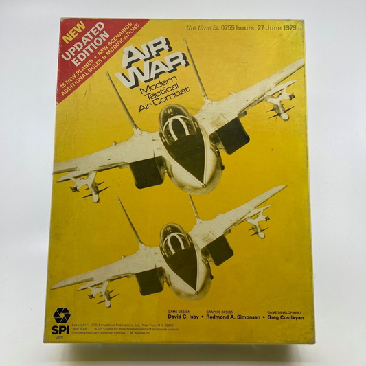 Air War Modern Tactical Air Combat Game Board Game - Unsure if Complete W143