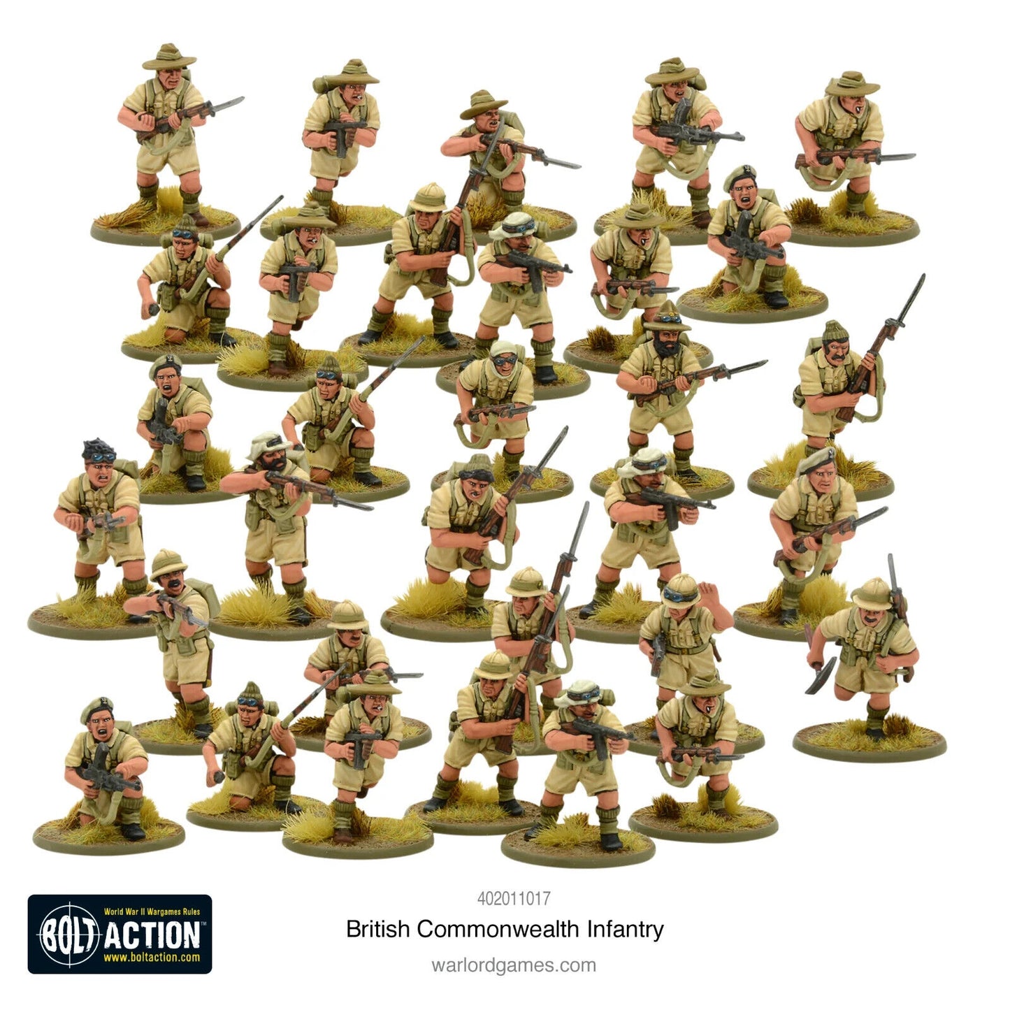 British Commonwealth Infantry - Warlord Games Bolt Action Miniatures