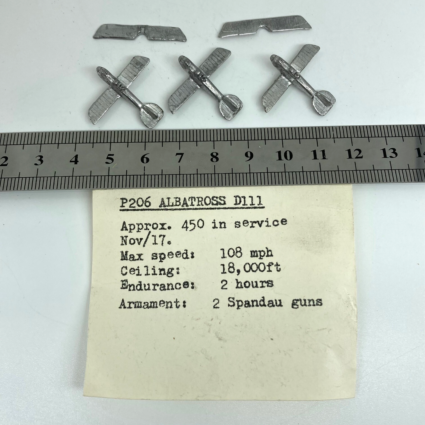 P206 Albatross D111 - Historical Metal Miniatures - Unbranded Miniatures X12151