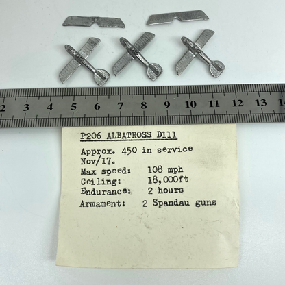 P206 Albatross D111 - Historical Metal Miniatures - Unbranded Miniatures X12151