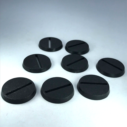 X8 Original GW 2003 25mm Round Bases Slotta - Warhammer 40K / LOTR X5220