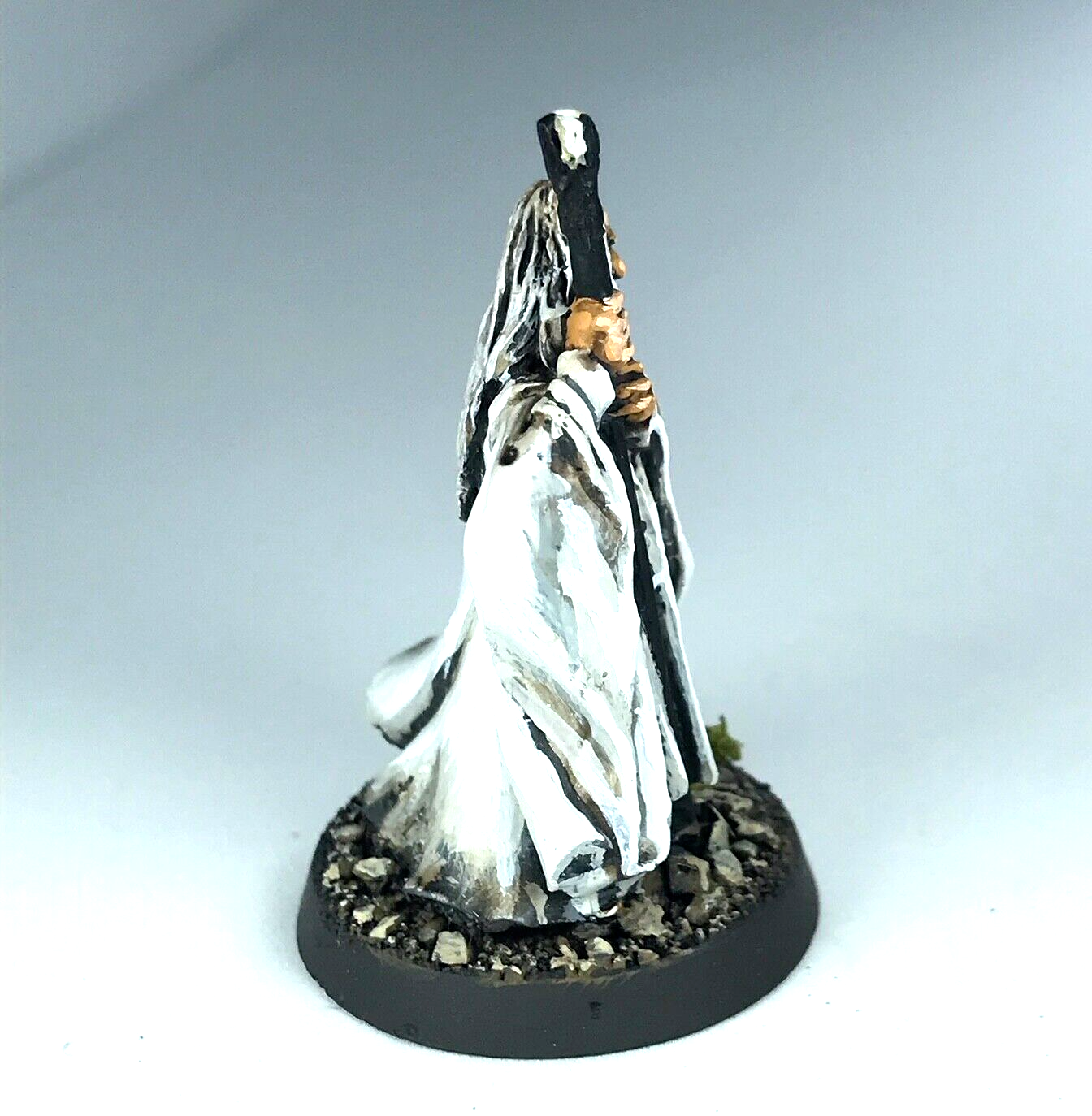 Metal Saruman White Wizard - Painted - LOTR Warhammer / Lord of the Rings X1522