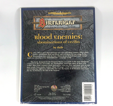 Birthright Blood Enemies - Sealed - Advanced Dungeons and Dragons M70