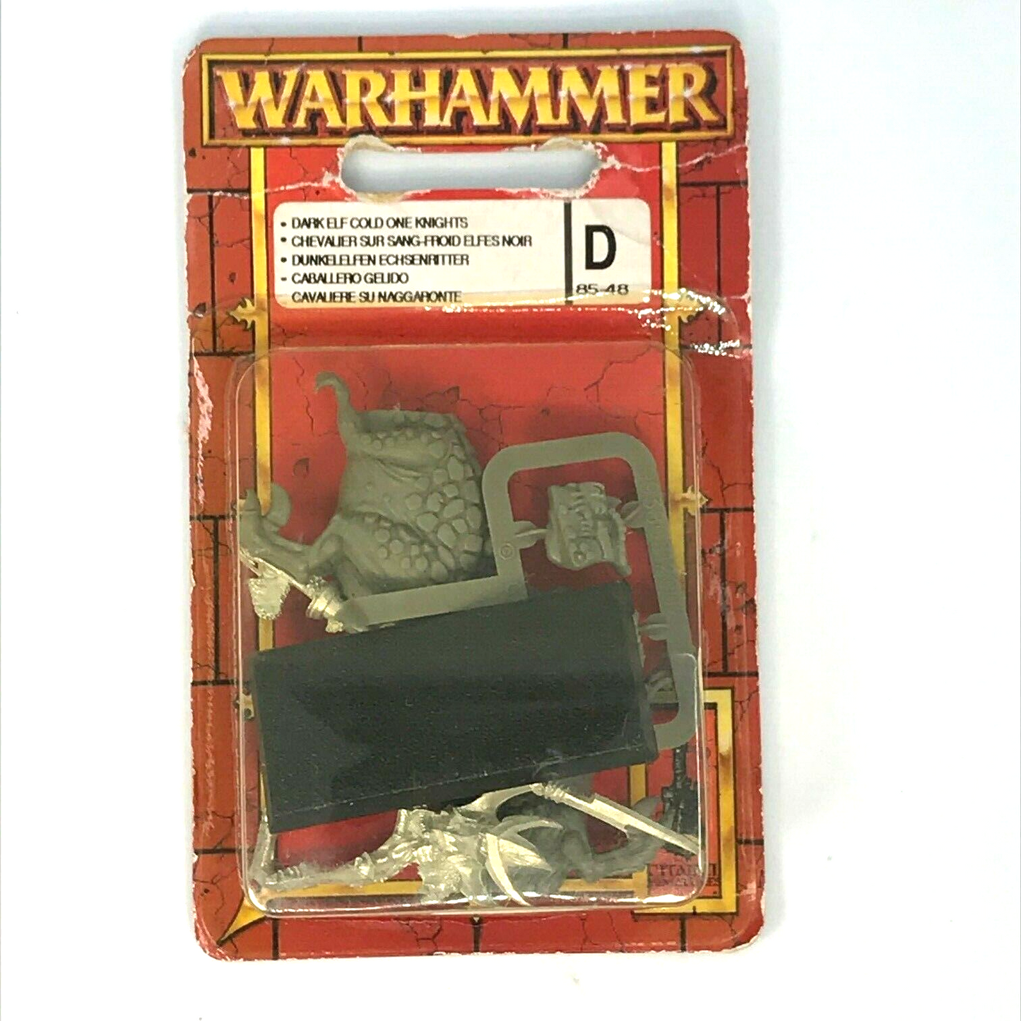 Classic Dark Elf Elves Cold One Knight Blister - Warhammer Fantasy C290