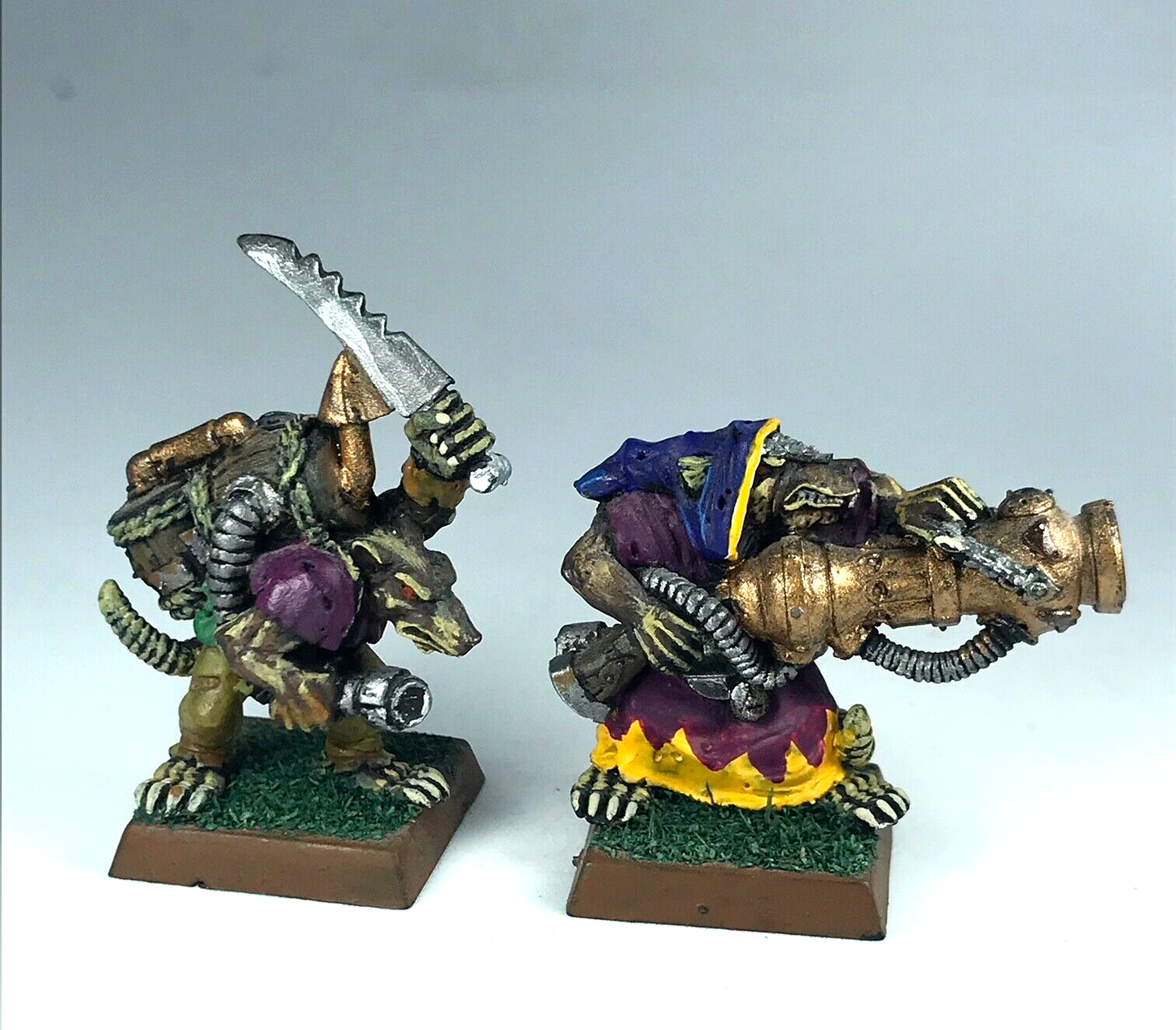 Ratmen Skaven Warp Fire Thrower Painted - Warhammer Fantasy Classic Metal X6466