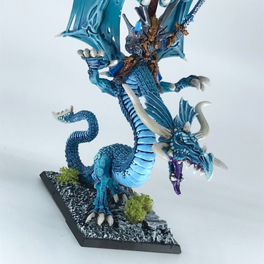 High Elf Prince Imrik Dragon Lord On Dragon - Warhammer Fantasy Painted Metal