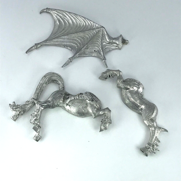 Dark Elves Morathi Dark Pegasus Parts - Warhammer Fantasy Classic Metal X11718