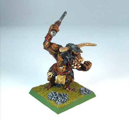 Chaos Minotaur Beastmen - Painted - Classic Metal Warhammer Fantasy C382