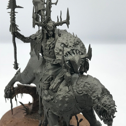 Orruk Warclans Killaboss on Great Gnashtoof Undercoated Warhammer Age of Sigmar