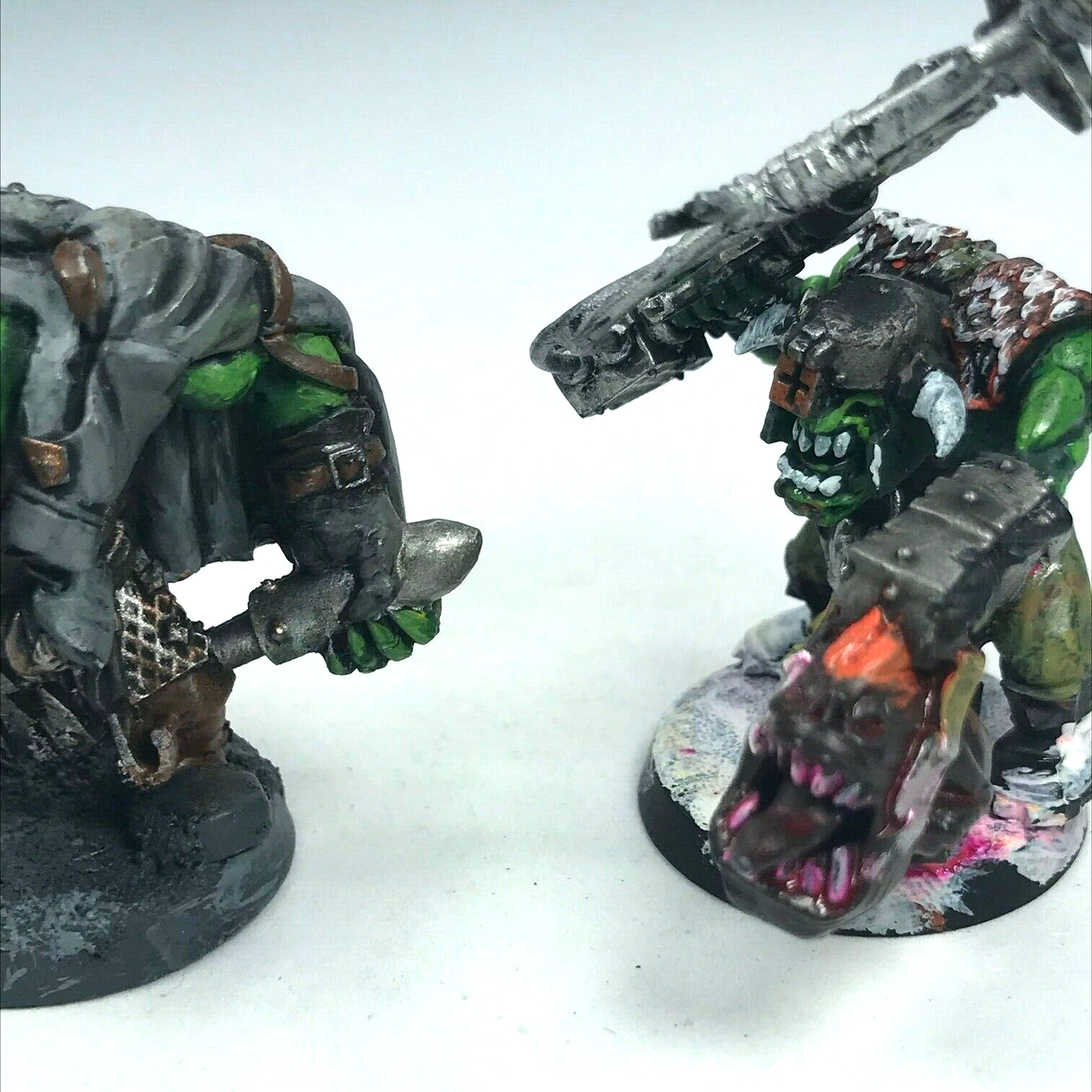 Part Converted Space Orks with Heavy Weapons - Warhammer 40K C2179