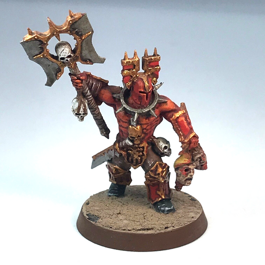 Chaos Khorne Champion - Painted - Warhammer Sigmar X9724