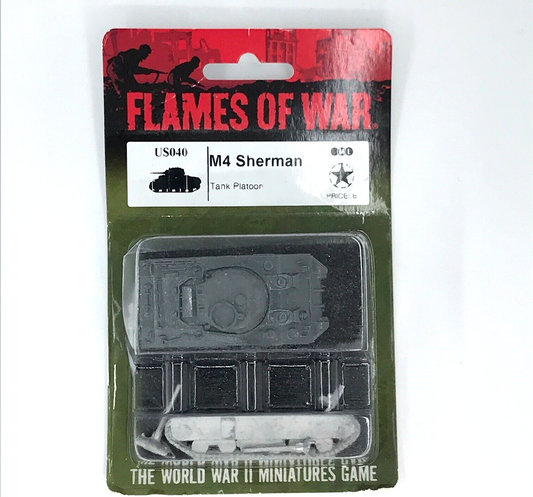 WW2 Allied USA M4 Sherman Tank Blister - Flames of War C315