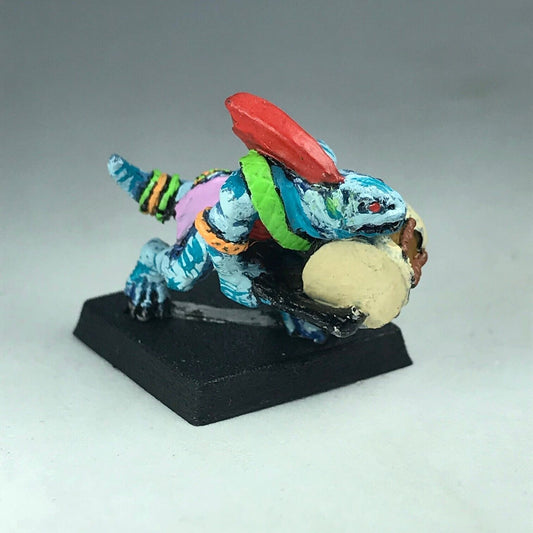 Metal Classic Skink Drummer Musician Lizardmen - Warhammer Fantasy X3962