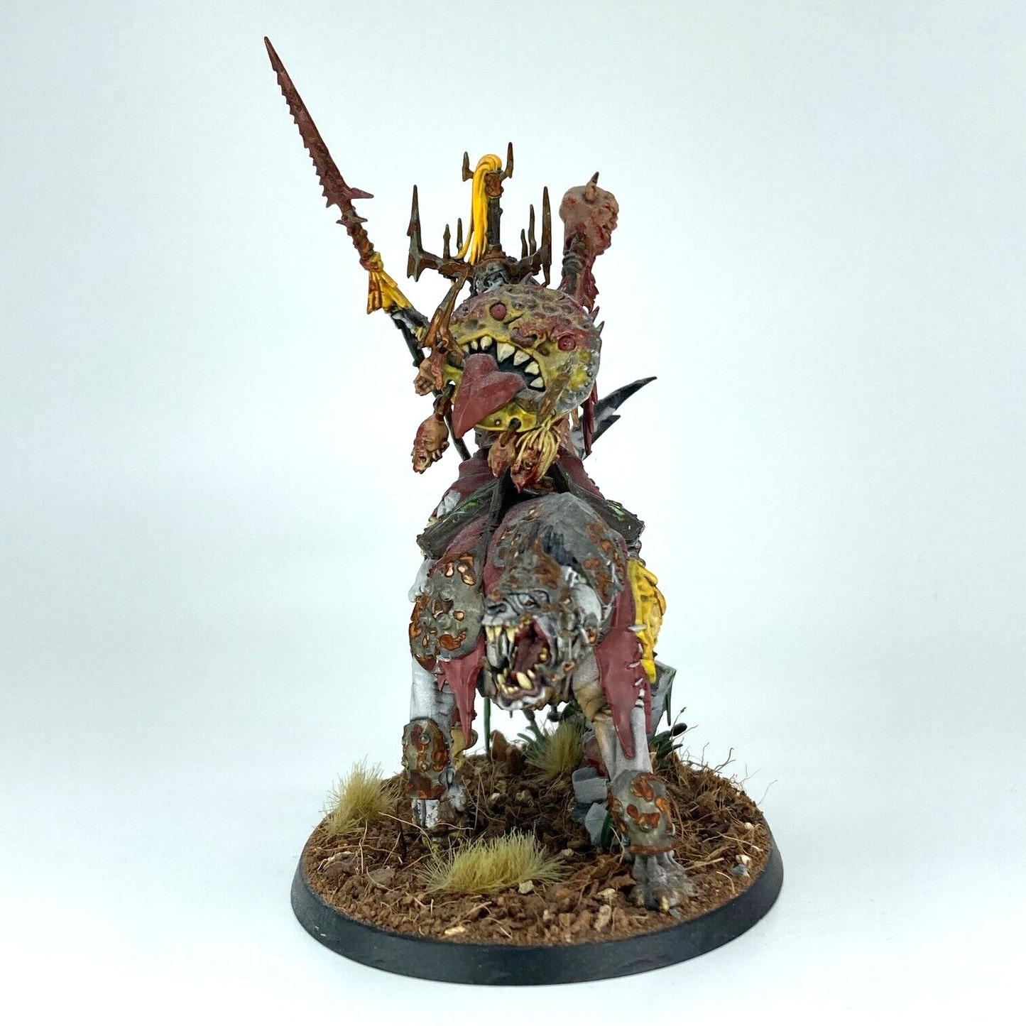 Orruk Warclans Killaboss on Great Gnashtoof - Painted Warhammer Age of Sigmar