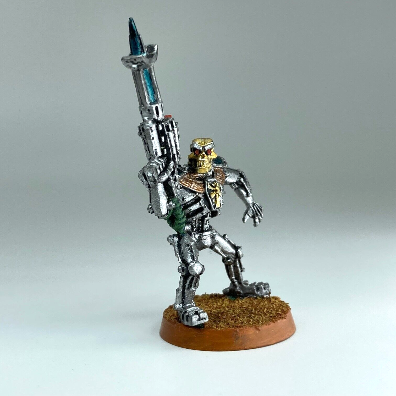 Original necron warrior - 1993 - painted - warhammer 40k classic metal x9906