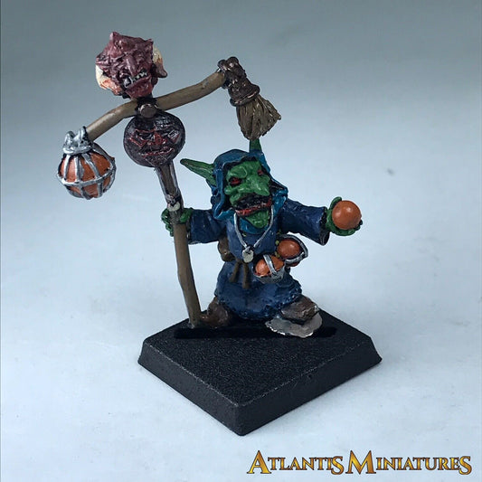 Metal Goblin Standard Bearer Command Orcs - Warhammer Age of Sigmar X896