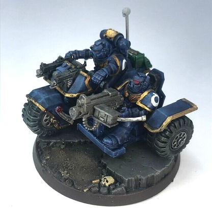 Space Marine Assault Bike Ultramarines - Painted - Warhammer 40K C4040