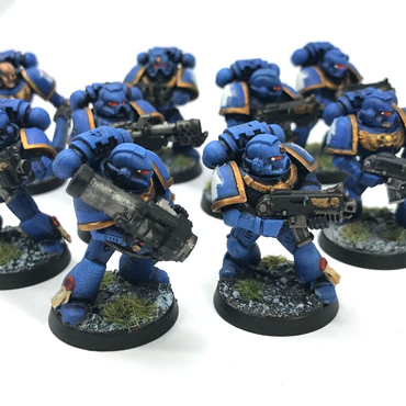 Space Marine Tactical Squad Ultramarines - Painted - Warhammer 40K C2556