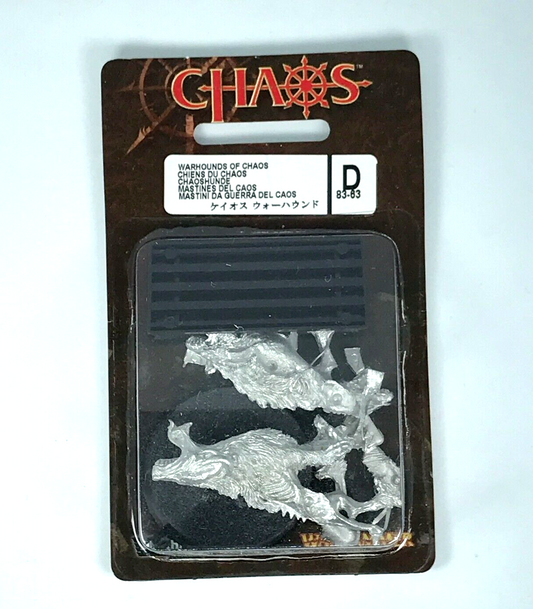 Classic Metal Warhound of Chaos Blister Warrior of Chaos Warhammer Fantasy C1396