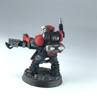 Kasrkin Stormtrooper with Flamethrower Imperial Guard Warhammer 40K Metal X8947