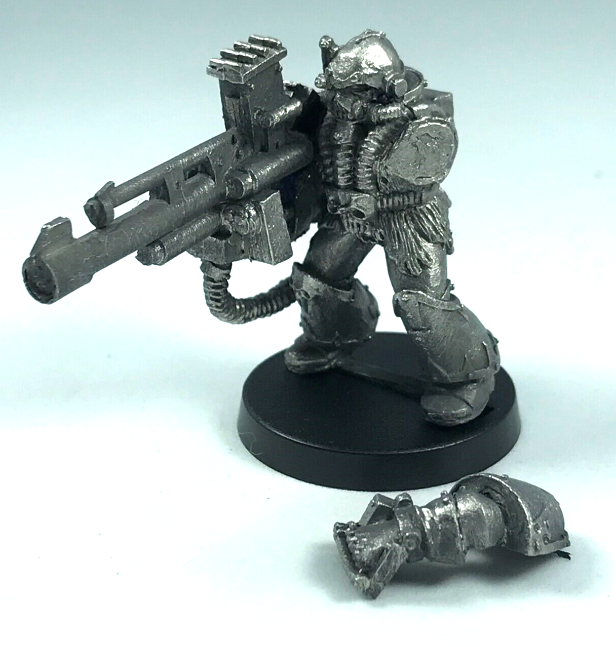 Classic Metal Chaos Space Marine with Lascannon Devastator - Warhammer 40K X2758