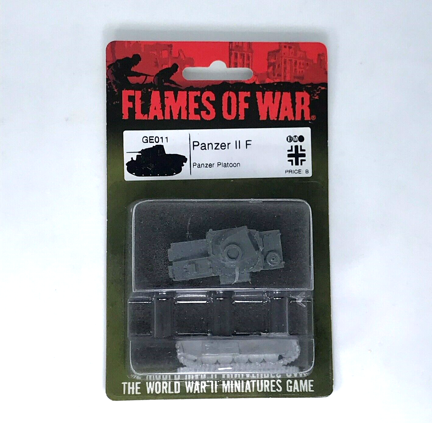 WW2 Axis Panzer II F Tank - Sealed Blister - Flames of War Tabletop Gaming C1228