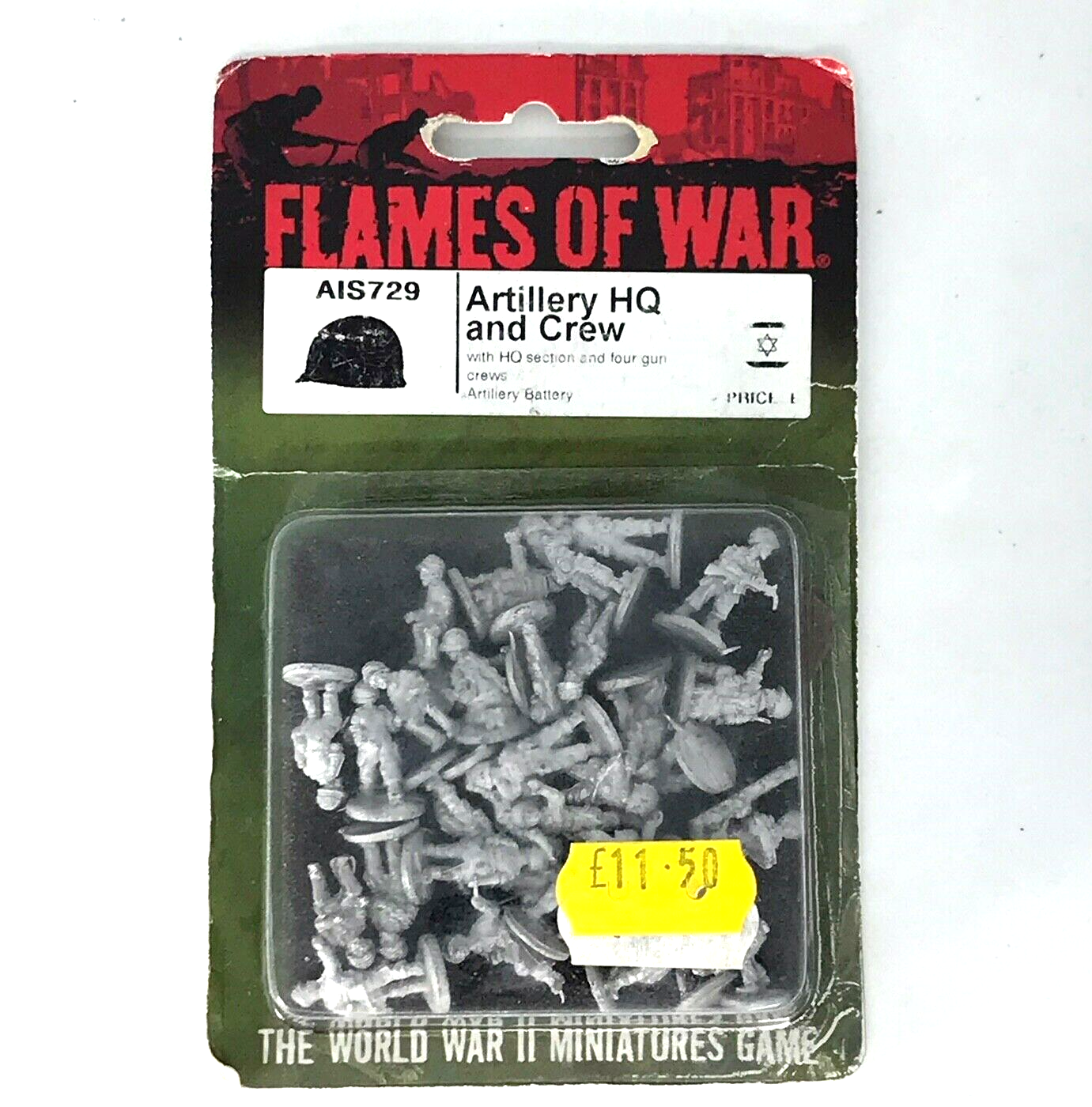 Arab-Israeli Wars Artillery HQ and Crew - Israel - Blister - Flames of War C74