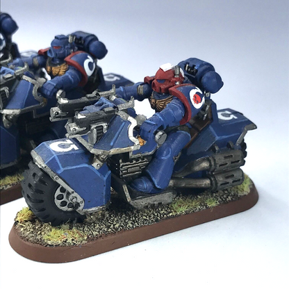 Classic Bike Squad Ultramarines Space Marine - Painted - Warhammer 40K C3323