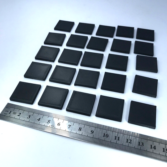 25mm Square Non Slotted Slotta Bases - Ideal For Tabletop Wargaming X2935