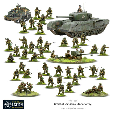 British & Canadian Starter Army 1943-45 - Warlord Games Bolt Action Miniatures