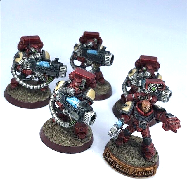 Blood Angels Devastator Squad Space Marine - Painted - Warhammer 40K C3695