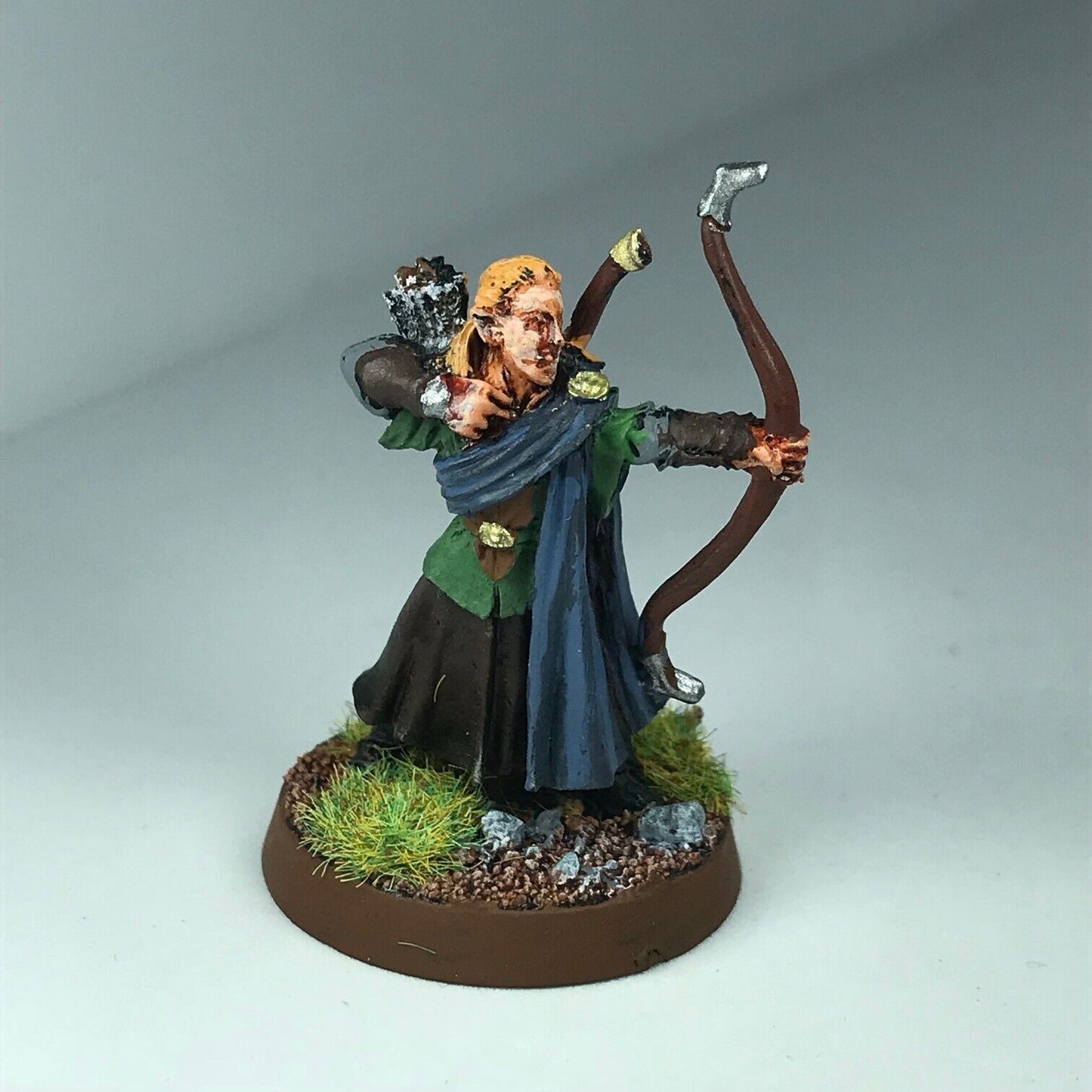 Metal Lothlorien Wood Elf Archer - Painted - Warhammer / Lord of the Rings X2055