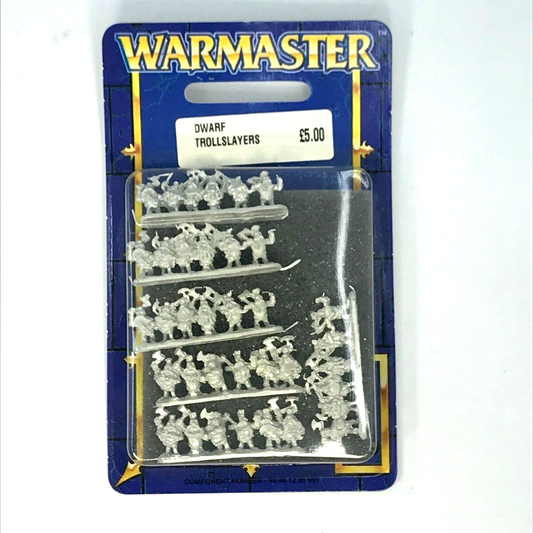 Metal Dwarf Trollslayers Warmaster Blister - OOP - Warmaster Warhammer C1359