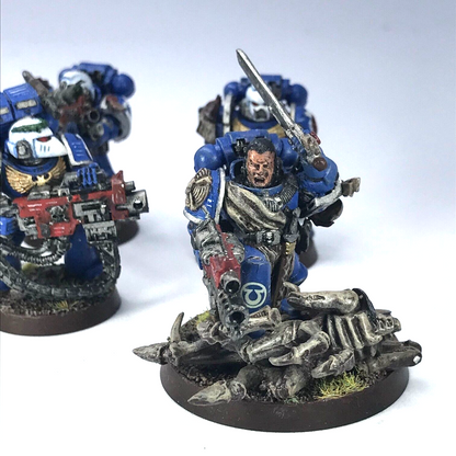 Classic Space Marine Ultramarine Veteran Squad - Painted - Warhammer 40K C1241