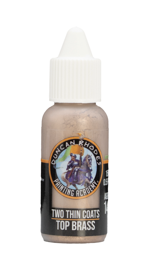 Top Brass Two Thin Coats Paints Duncan Rhodes Painting Academy - 15ml