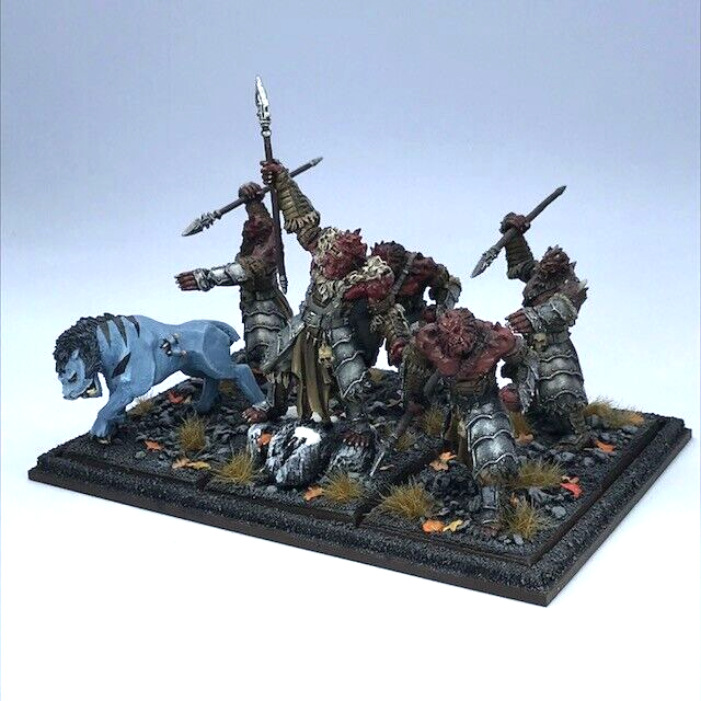 Ogor Hunter Regiment & Tray - Ideal for Ogre Kingdoms - Painted & Based