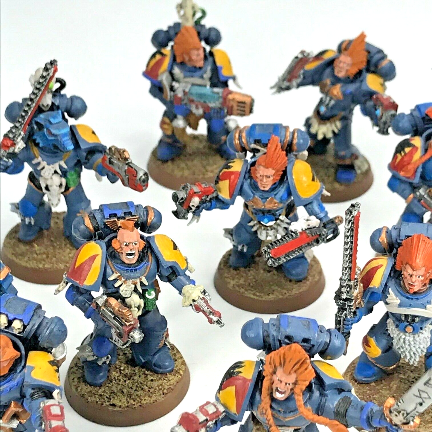 Space Wolves Blood Claws Space Marines - Painted - Warhammer 40K C2478