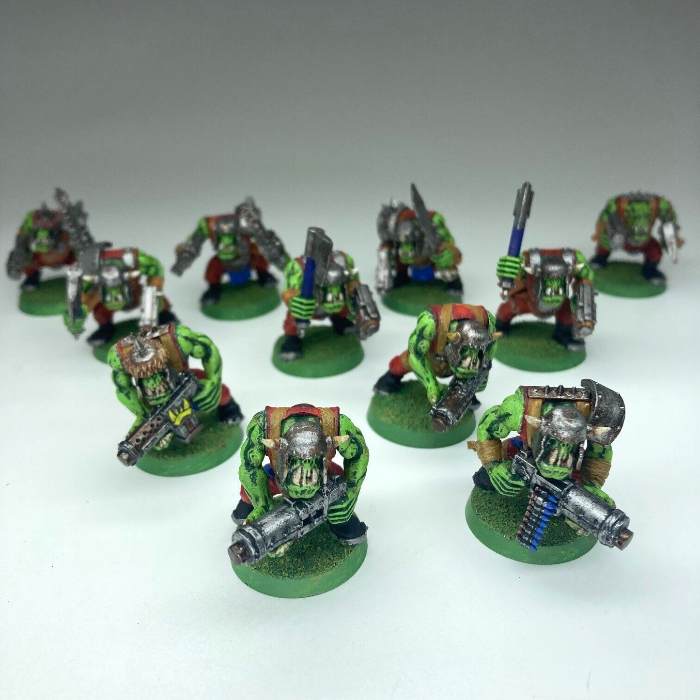 Ork Boyz Squad - Space Orks - Painted - Warhammer 40K Games Workshop C2514