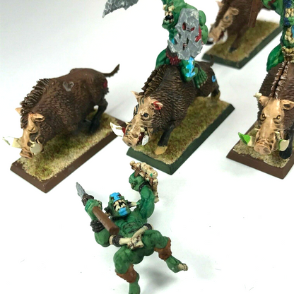 Savage Orc Boar Boyz Riders - Painted - Warhammer Fantasy C2437