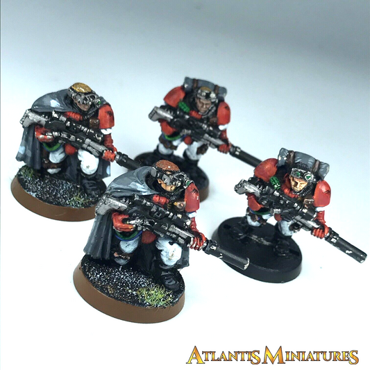 Painted Blood Angel Scout Sniper Squad Space Marine (chipped) Warhammer40K C2009