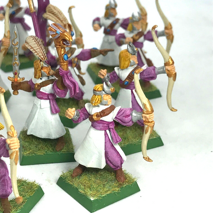 High Elf Elves Archer Unit - Painted - Warhammer Fantasy C1310