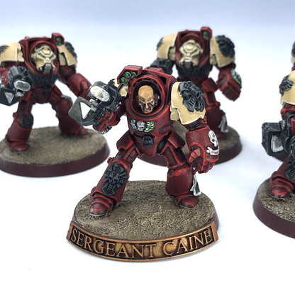 Blood Angels Terminator Squad Space Marines - Painted - Warhammer 40K C3811