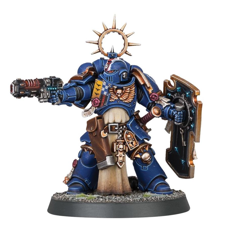 Space Marines Lieutenant With Storm Shield - Warhammer 40K - Games Workshop Online Only Range - Brand New