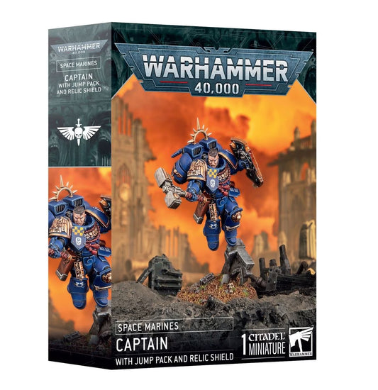 Pre-order: Space Marines Captain with Jump Pack and Relic Shield - Warhammer 40k