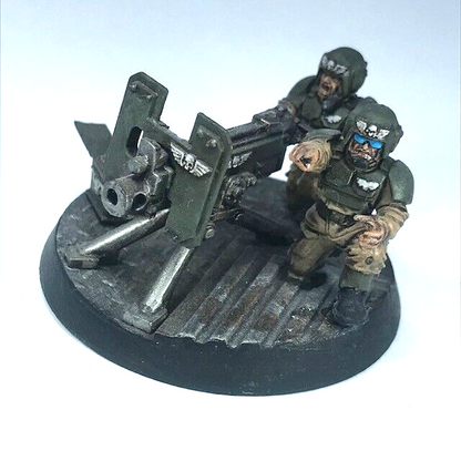 Cadian Heavy Bolter Team Imperial Guard - Painted - Warhammer 40K C1196