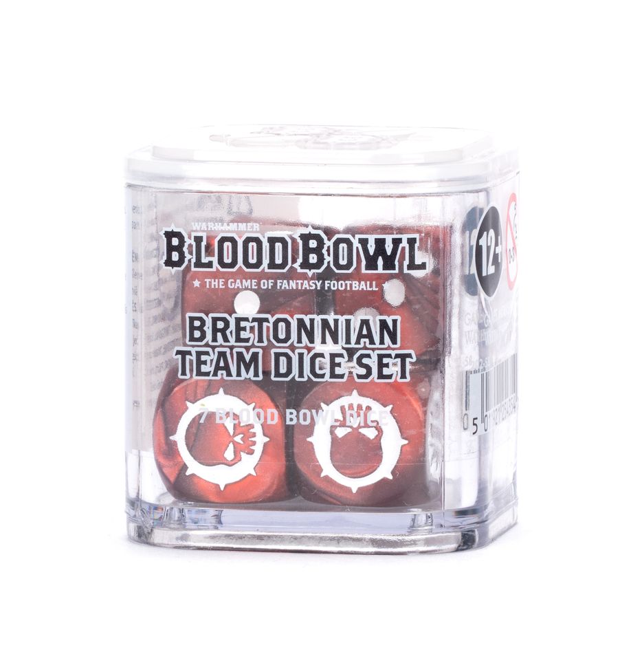 Bretonnian Team Dice Set - Brand New - Warhammer Blood Bowl Games Work