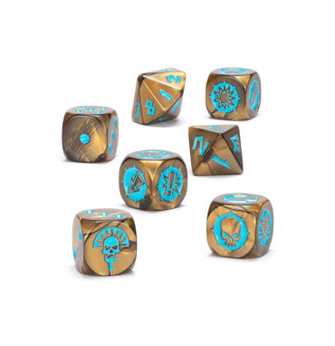Tomb Kings Team Dice Set - Brand New - Warhammer Blood Bowl Games Workshop