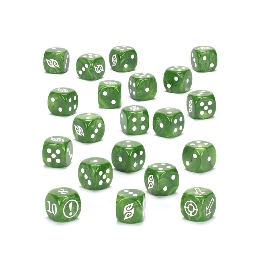 Pre-Order: Wood Elf Realms Dice Set - Brand New - Warhammer The Old World Games Workshop