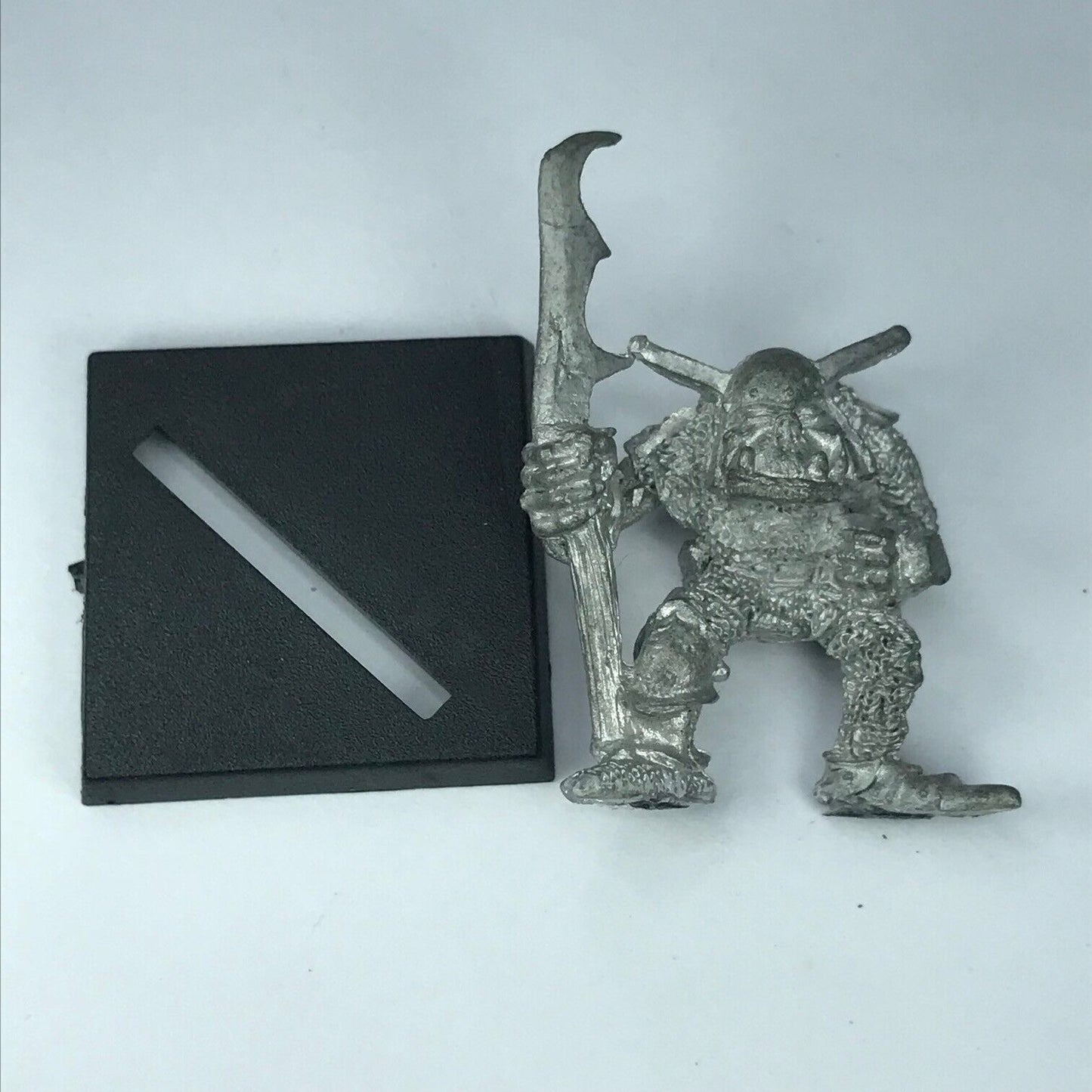 Metal Classic Orc with Spear Warrior Orcs Goblins - Warhammer Fantasy X1040